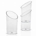 CLEAR CYLINDER MOUSSE CUP W/SLANT 24 X 10PCS