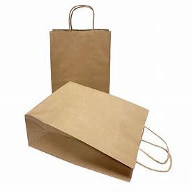 PAPER BAG WITH HANDLE KRAFT 10X5X13 250PCS