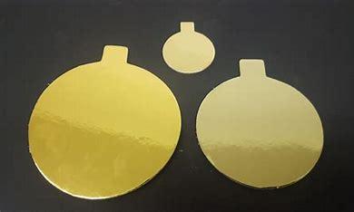 CAKE BOARD ROUND 4" MONO 10 WITH TAB 200PCS