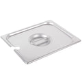 STEAM TABLE PAN COVER 1/2 SIZE NOTCHED