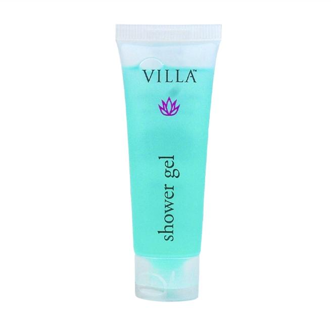 VILLA COLLECTION 30ML SHOWER GEL TUBE WITH FLIP-TOP CAP 144PCS