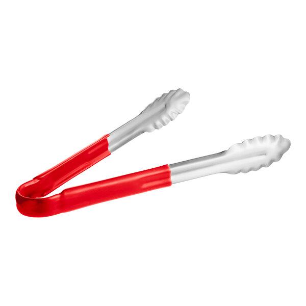 TONGS COATED HANDLE 12" RED