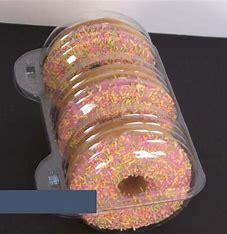 CONTAINER HINGED CLEAR DONUT 200PCS