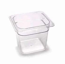 CAMWEAR FOOD PAN 1/6 SIZE 6" CLEAR