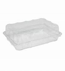PLASTIC HINGED CONTAINER 10.3 X 7.4 X 4.25 - 300PCS