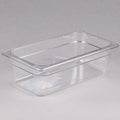 CAMWEAR FOOD PAN 1/3 SIZE 4" CLEAR