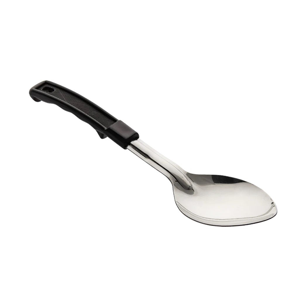SPOON SOLID 15" WITH PLASTIC HANDLE