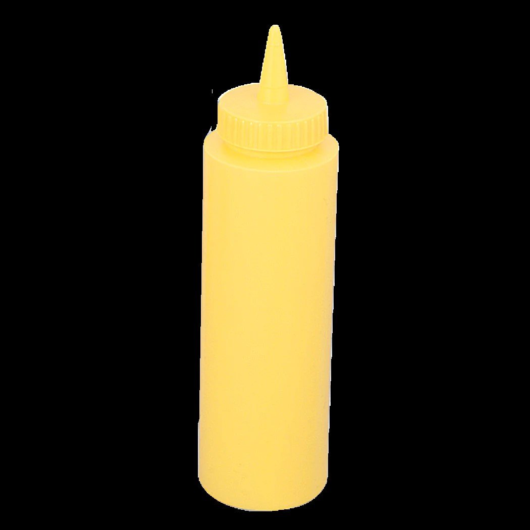 SQUEEZE BOTTLE 12OZ YELLOW  12PCS