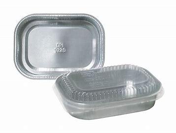 ENTREE CONTAINER WITH LID SILVER 16OZ 4X25EA