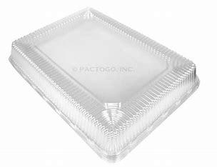 ALUMINUM CAKE PAN LID 1/2 SHEET LOW DOME 100PCS