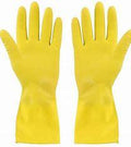 KITCHEN GLOVES LATEX LARGE YELLOW 12 PAIRS/BAG