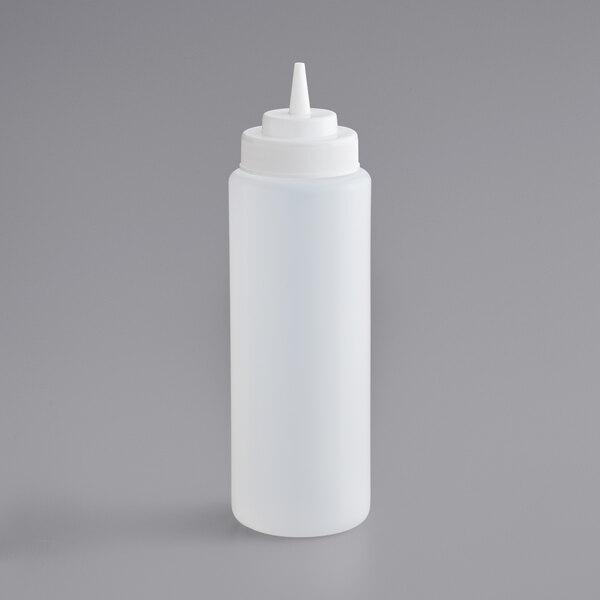 WIDE MOUTH SQUEEZE BOTTLE 32 OZ CLEAR SET OF 6