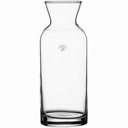 Pasabahce Village Carafe, 12 oz. rim full (with 6 oz. & 9 oz. fill lines), 6-3/4"H, (2"T; 2-1/2"B), clear, glass
