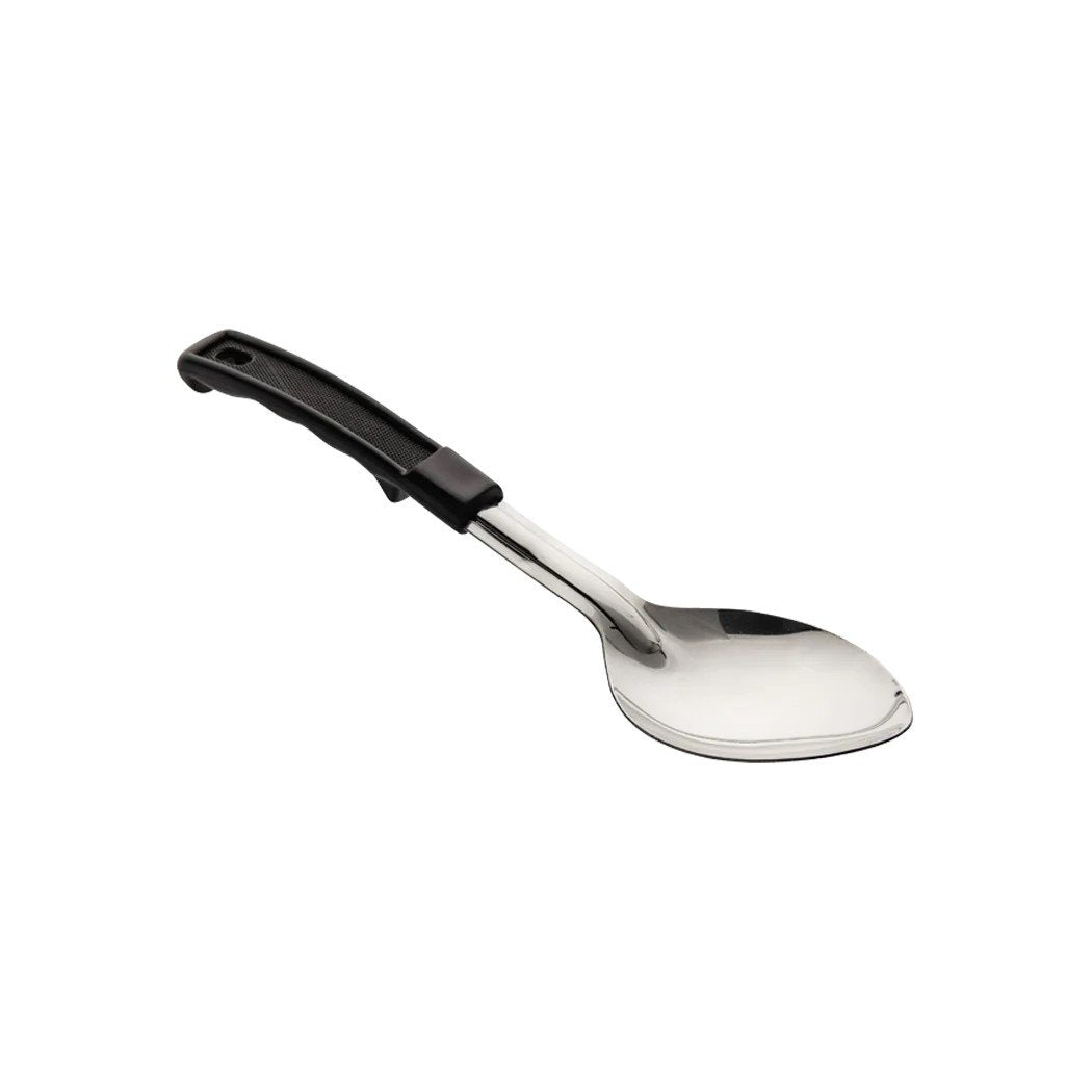 SPOON SOLID 13" WITH PLASTIC HANDLE