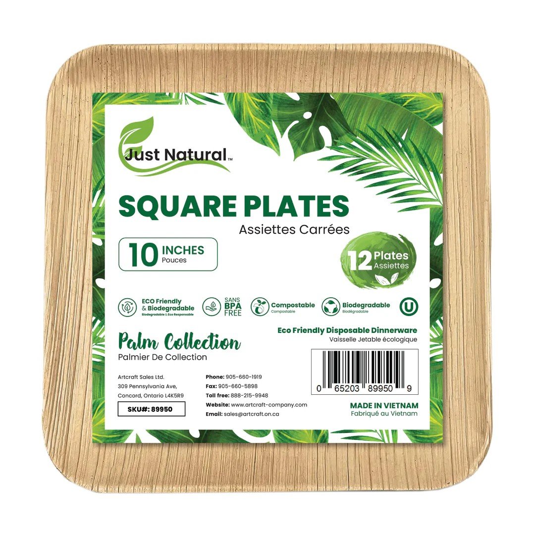 SQUARE PLATE 10IN 12X12PCS
