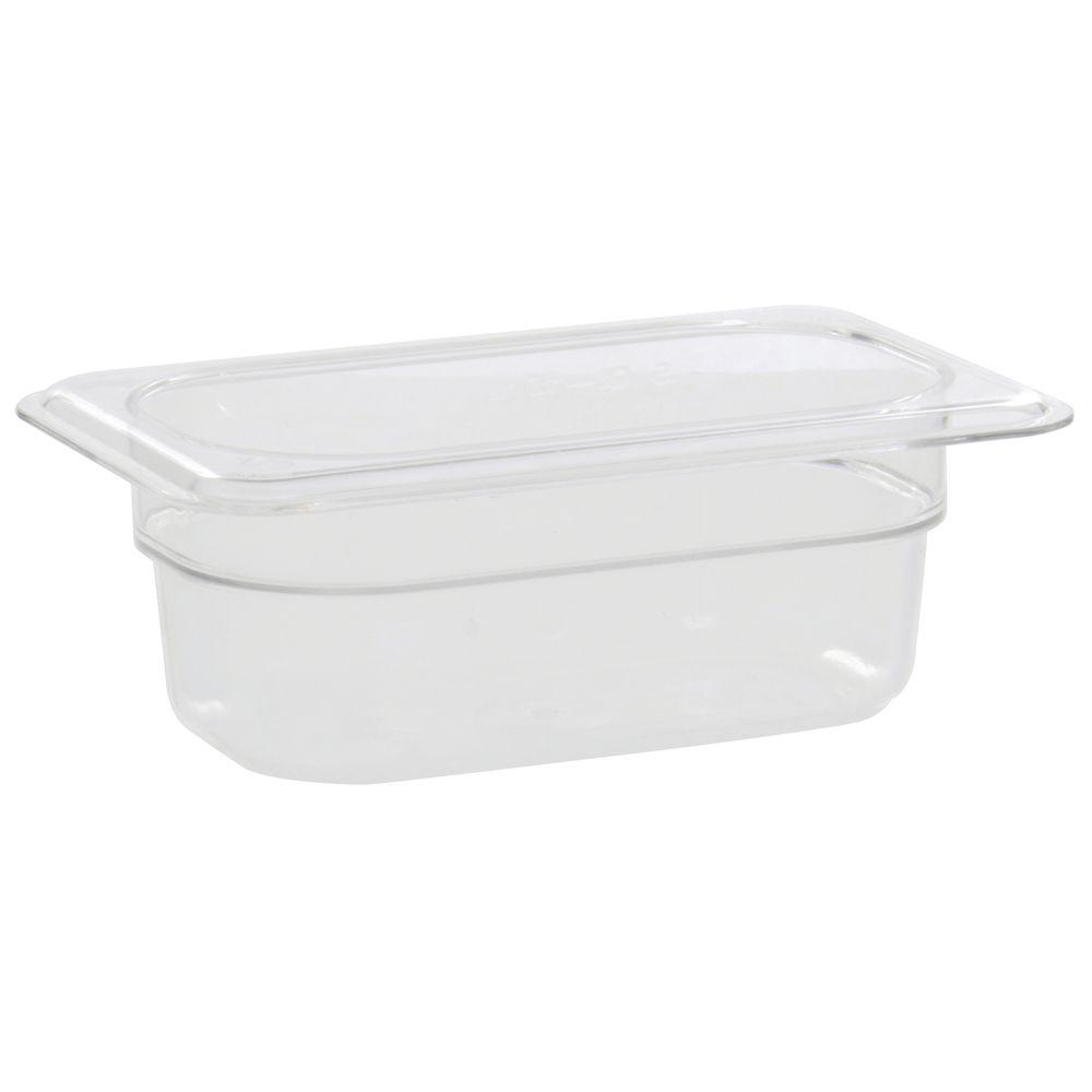CAMWEAR FOOD PAN 1/9 SIZE 2-1/2" CLEAR