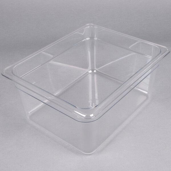 CAMWEAR FOOD PAN 1/2 SIZE 6" CLEAR