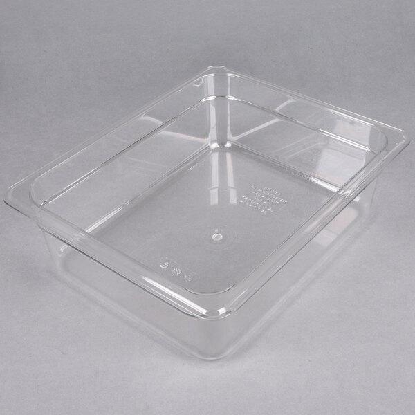 CAMWEAR FOOD PAN 1/2 SIZE 4" CLEAR