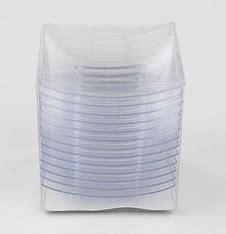 MINI CONCAVE PLASTIC CLEAR PLATE 24 X 12PCS
