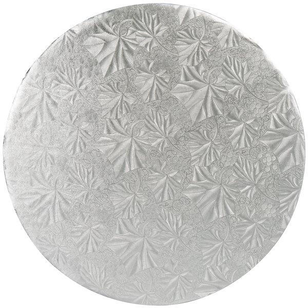 CAKE BOARD ROUND 10"X 1/4" SILVER 24PCS