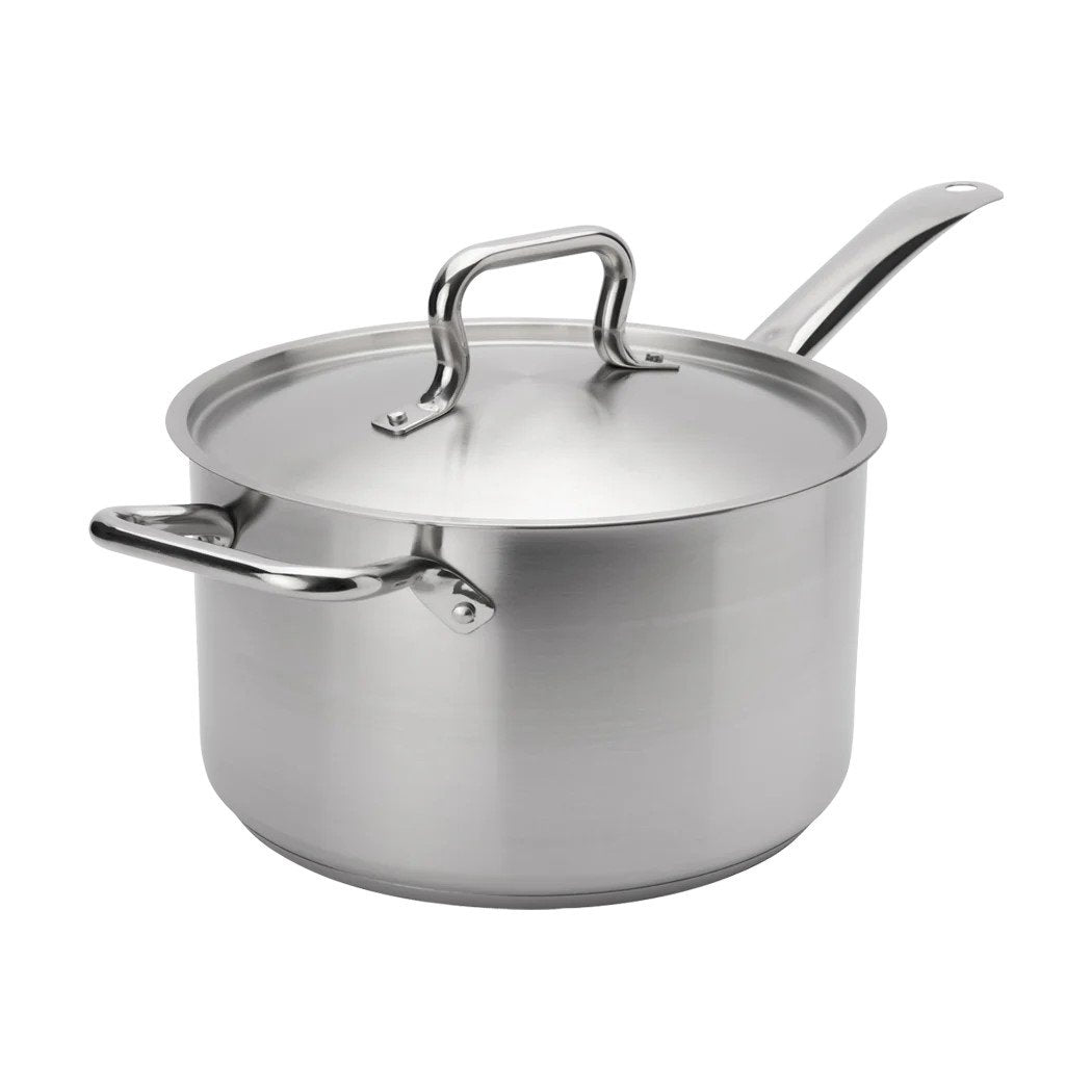 ELEMENTS SAUCE PAN 5.3 QT WITH COVER S.S.