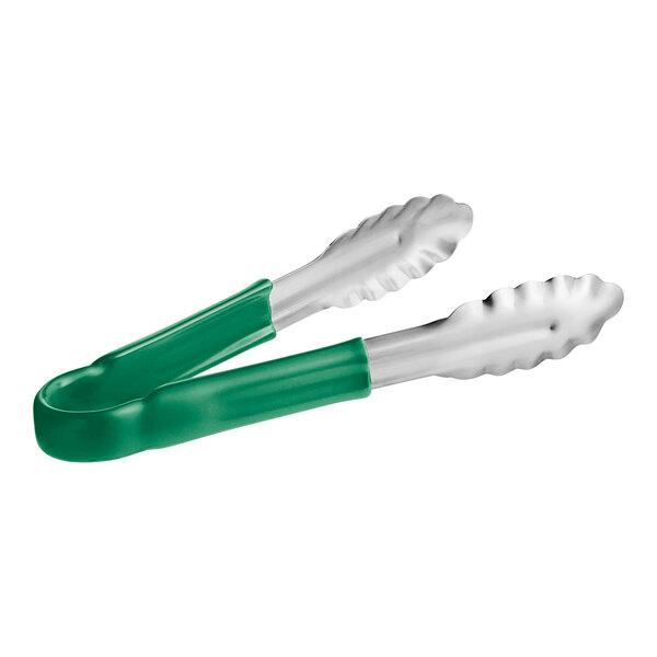 TONGS COATED HANDLE 9" GREEN