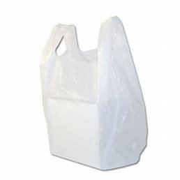 SHOPPING BAG WHITE 19X22 19LB