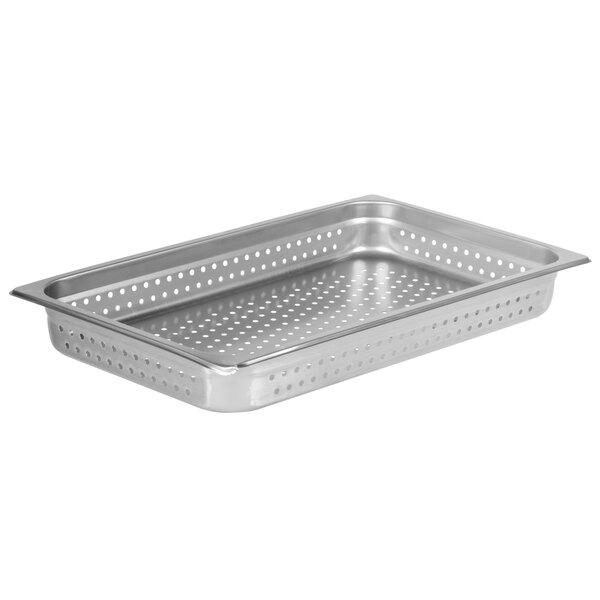 STEAM TABLE PAN FULL SIZE 2.5" ANTI-JAMMING PERFORATED
