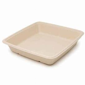 BAGASSE SQUARE CONTAINER 32OZ 6X50PCS