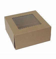 CAKE BOX 9X9X4 WITH WINDOW KRAFT 150PCS
