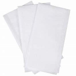 GUEST TOWELS LINEN LIKE WHITE 2PLY 1000PCS