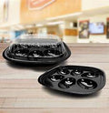 PLASTIC TRAY 6 EGG BLACK W LID 416PCS