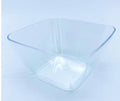 CLEAR MINI CURVED SQUARE BOWLS 48 X 12PCS