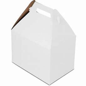 WHITE GABLE BOX 8X5X3.5 150PCS