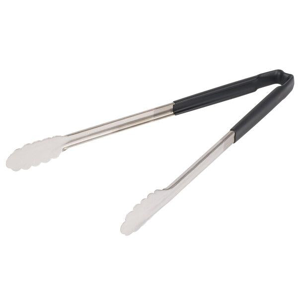 TONGS COATED HANDLE 16" BLACK