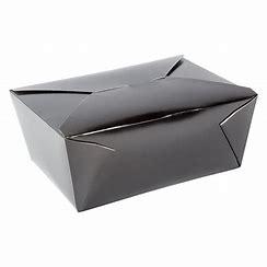 TAKE-OUT BOX #4 BLACK 160PCS