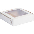 CAKE BOX 9X9X2.5 WITH WINDOW KRAFT 200PCS