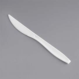 PLASTIC KNIFE - HEAVY DUTY - WHITE - 1000PCS
