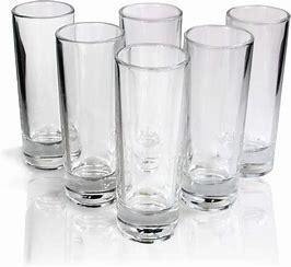 CLEAR TALL SHOT CUPS 36 x 6PCS