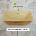 SQUARE BOWL 7IN 12X12PCS