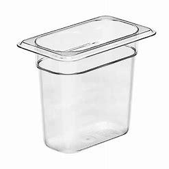 CAMWEAR FOOD PAN 1/9 SIZE 6" CLEAR