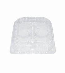 CONTAINER HINGED CLEAR MEDIUM MUFFIN 4-PACK 500PCS