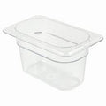 CAMWEAR FOOD PAN 1/9 SIZE 4" CLEAR