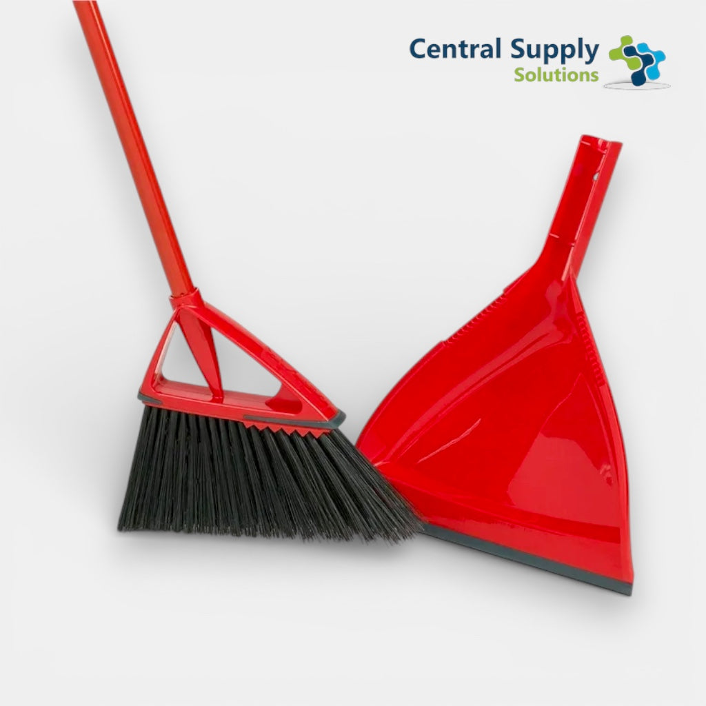 OSKAR ANGLE BROOM 48" W/DUSTPAN