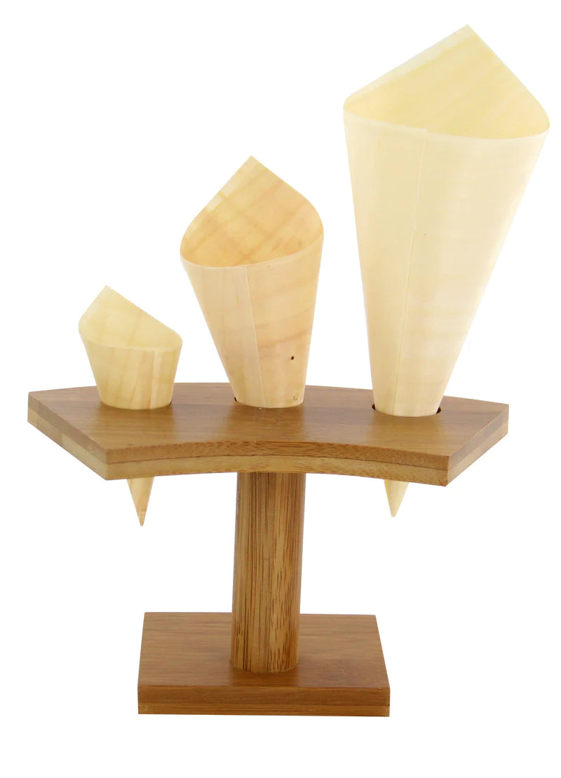 WOODEN CONE 12.5 CM - 50 PCS