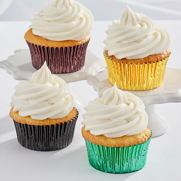 BRITE FOIL BAKING CUPS - ASSORTED COLORS - 500 PCS