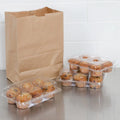 PAPER BAGS - KRAFT - 10x6.75x14 - 500 pcs